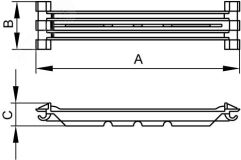 Фиксатор кабеля 60 TR-ER 07712R DKC