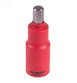 Насадка (бита) торцевая диэлектрическая 1/2'' HEX 10 мм L = 75 мм 4025VE10 King Tony