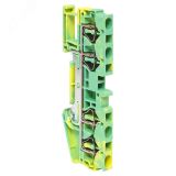 Колодка клеммная пружинная JXB-ST-4 4 вывода земля EKF plc-jxb-st-4-4-pen EKF