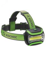 Фонарь налобный, 3W COB LED, 3 батарейки АА, 180Лм KOC-H3WCOBLED Космос