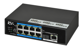 Коммутатор МАС 8К 10 портов (8 PoE) 120 Вт С0000016636 RVI