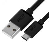Кабель Micro USB, 1.5 м., черный, быстрая зарядка 1000626773 Greenconnect
