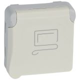 Plexo Розетка 2К+З SCHUKO винтовая клемма с блоком 069623 Legrand
