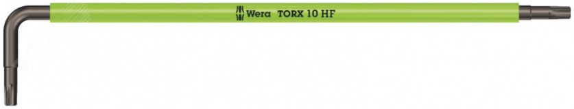 Ключ Г-образный 967 SXL HF TORX Multicolour с функцией фиксации крепежа удлиненный TX 10 x 112 мм WE-024473 Wera