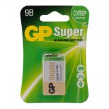 Батарейка алкалиновая GP Super Alkaline 9V Крона - 1 шт. на блистере 2786 GP