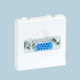 Разъём VGA, широкий, винты, S27, слоновая кость 2700091-031 Simon