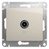GLOSSA TV розетка проходная 4DB механизм молочный GSL000992 Systeme Electric
