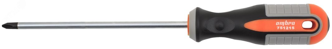 Отвертка стержневая крестовая ROUND GRIP, PH2x150 мм 055137 Ombra