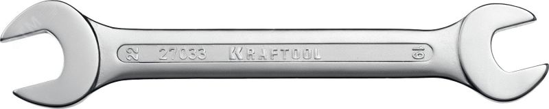 Ключ рожковый гаечный 19 x 22 мм, 27033-19-22_z01 KRAFTOOL