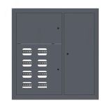 Щит этажный 8 кв. RAL7016 (1000х950х150) EKF PROxima mb29-v-8-ral7016 EKF
