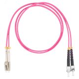 Шнур оптический коммутационный (патч-корд), LC-ST, дуплекс (duplex) OM4, нг(А)-HF, маджента, 2,0 м DR-220373 Datarex