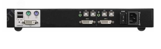 Переключатель KVM защищенный, 2 порта, DVI-I, USB, PS/2, 3840 x 2160 1000682268 Aten