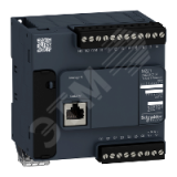 Блок базовый компактный M221-16IO Транзисторный источник TM221C16T Schneider Electric