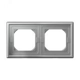 ARTGALLERY рамка 2-постовая IP44,  алюминий GAL440302 Systeme Electric