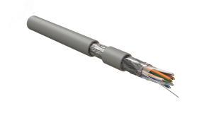 Кабель для сетей Industrial Ethernet. категория 5e. 4x2x24 AWG. однопроволочные жилы (solid). F/UTP. PVC. Серый 444052 Hyperline
