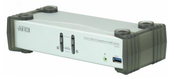 Переключатель KVM настольный, 2 порта, DisplayPort, USB 3.1, 3840 x 2160 1000444202 Aten