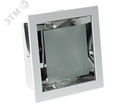 Светильник ФВО-2x18/26w G24q-2/3 без ЭПРА со стеклом серебро квадратный Presto2 S Q0567606 Vivo Luce!