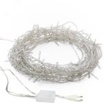 Гирлянда светодиодная универсальная 100 LED белый 10 м, прозрачный ПВХ, с контроллером 304-025 Neon-Night