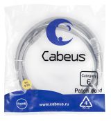 Патч-корд U/UTP, категория 6, 2xRJ45/8p8c, неэкранированный, серый, PVC, 3м 7269c Cabeus