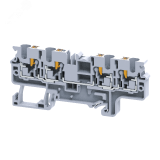 Клемма с 4 конт. push-in 4 кв.мм OptiClip СP-4-QUATTRO-(0,2-4)-I-BU-синий 331851 КЭАЗ