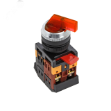 Переключатель ANLC-22 3P красный с подсветкой 24В DC NO+NC PROxima psw-anlc-3p-r-24 EKF
