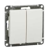 W59 Выключатель двухклавишный, 10АХ, механизм, белый VS510-252-1-86 Systeme Electric