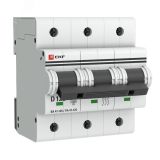 Выключатель автоматический трехполюсный 125А D ВА47-125 mcb47125-3-125D EKF