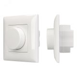 Панель SMART-P14-DIM-IN White (230V, 3A, 0-10V, Rotary, 2.4G) (ARL, IP20 Пластик, 5 лет) 025037 Arlight