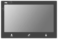 Монитор домофона цветной, стеклянная сенсорная панель управления ''Easy Buttons'' CTV-M4703AHD G (графит) CTV