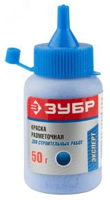 Краска разметочная для строительных работ, синяя, 50г 4-06405-1_z01 ЗУБР