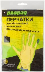 Перчатки хозяйственные латексные, внутреннее напыление, размер L 12409 FIT