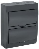 Корпус модульный пл. нав. ЩРН-П-24 черный черн. дв. IP41 MKP13-N-24-41-K02 IEK