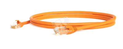 Патч-корд U/UTP категория 6 LSZH оранжевый (0.3м) 230191 Hyperline