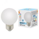 Лампа декоративная светодиодная LED-G60-3W/6000K/E27/FR/С Форма шар матовая. Дневной свет 6000K Картон UL-00006956 Uniel