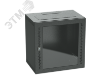 Шкаф телекоммуникационный навесной 12 U (600х600х400) дверь стекло RAL9005 R5STI1240GSB DKC