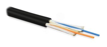 Кабель волоконно-оптический 9/125 (SMF-28 Ultra) одномодовый 2 волокна duplex zip-cord плотное буферное покрытие (tight buffer) 3.0 мм для внутренней прокладки LSZH IEC 60332-3 –40°C – +70°C черный 394458 Hyperline