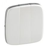 Valena ALLURE Лицевая панель для выключателя трехклавишного Жемчуг 755039 Legrand