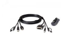 Кабель KVM HDMI, USB, DVI-D, аудио, 1.8 м. 1000541267 Aten