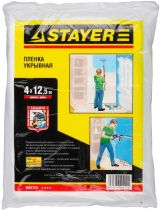 Пленка защитная 4 м, MASTER 1225-15-12 STAYER