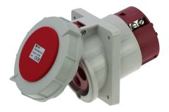 Розетка встраиваемая наклонная 125A/400V/3P+E/IP67, фланец 110x114 00-00032523 INPIN