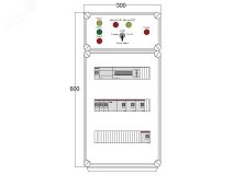 Щит управления электрообогревом DEVIBOX HR 4x1700 D850 (в комплекте с терморегулятором) DBR004 DEVIbox
