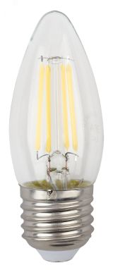 Лампа светодиодная F-LED B35-11w-827-E27 (филамент, свеча, 11Вт, тепл, E27) (10/100/5000) Б0046986 ЭРА
