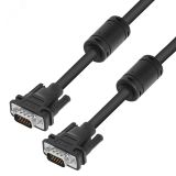 Кабель SVGA 15M на 15M, 3 м., черный, ферритовые кольца 1000616763 Greenconnect