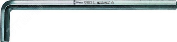 Ключ Г-образный 950 L хромированный 6 x 180 мм WE-021630 Wera