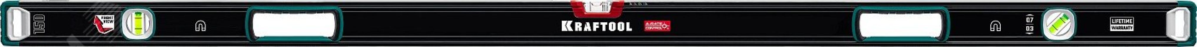 Уровень магнитный сверхпрочный с зеркальным глазком A-RATE CONTROL 1500 мм 34988-150 KRAFTOOL