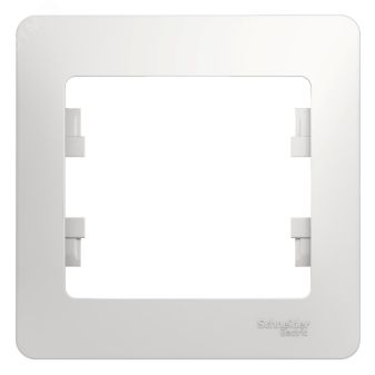GLOSSA Рамка 1 пост белая GSL000101 Systeme Electric