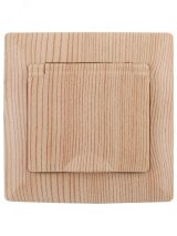 Розетка Intro Solo 4-207-11 с заземлением 2P+E Schuko с крышкой шторками, 16А-250В, IP20, СУ, сосна Б0053696 ЭРА