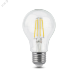 Лампа светодиодная филаментная LED 6 Вт 600 лм 2700К AC185-265В E27 А60 (груша) теплая  Black Filament Gauss 102802106 GAUSS