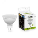 Лампа светодиодная LED 5вт 230в G5.3 белый 25126 FERON