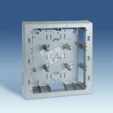 Коробка для наружного монтажа 3-рядной рамки с суппортами, 250х268х53мм, S82C, алюминий 82867-33 Simon